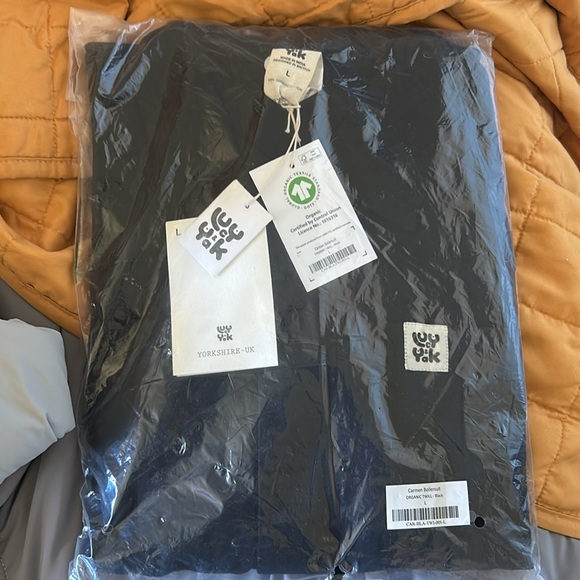 Carmen Boilersuit Coveralls Black Large Long Sleeve NWT - Picture 3 of 4